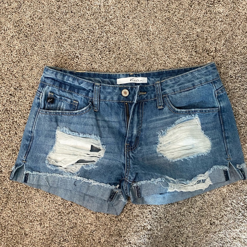Distressed Jean Shorts